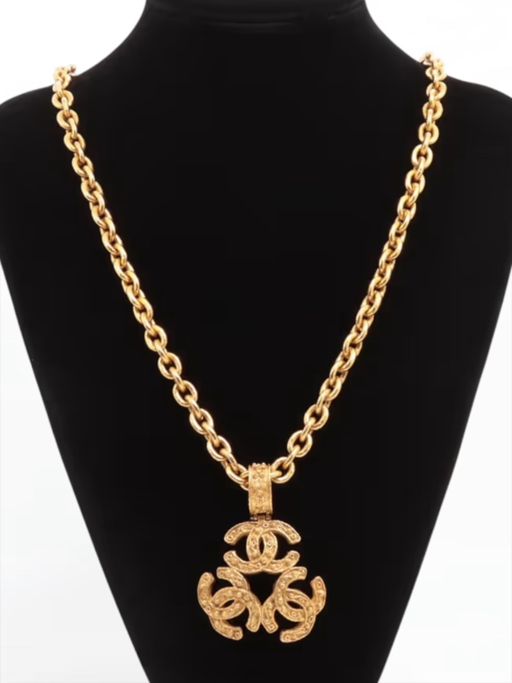 Chanel Triple CC Pendant Necklace